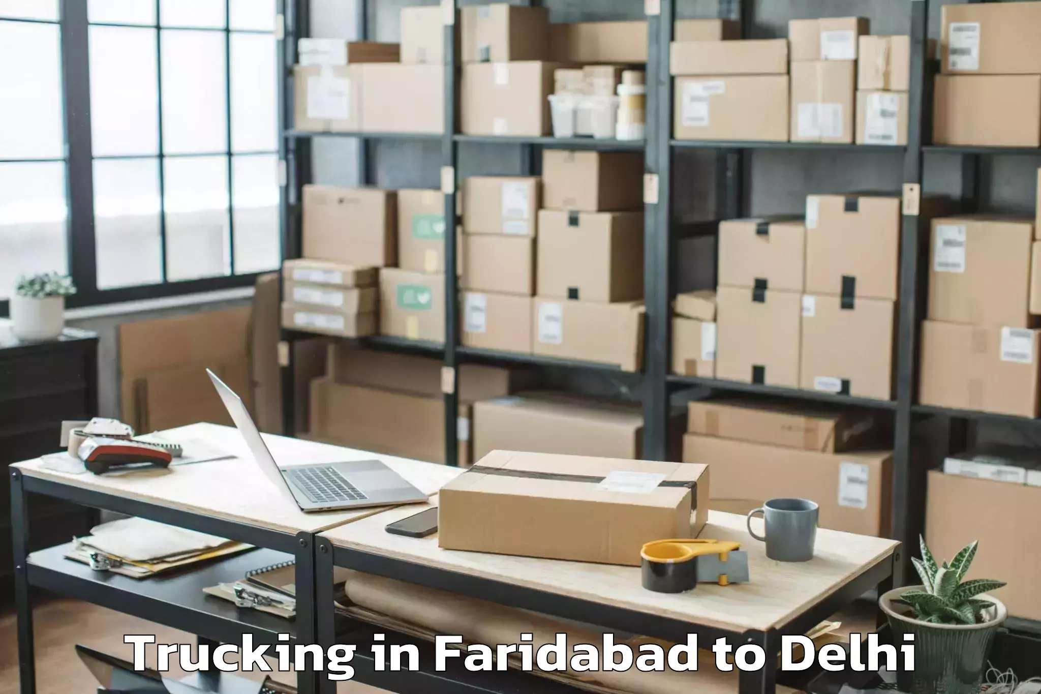 Book Faridabad to Civil Lines Trucking Online